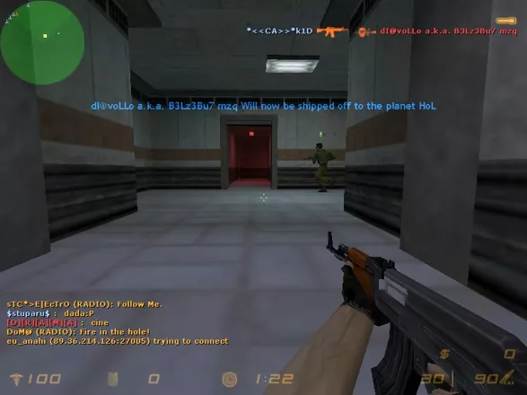 Counter-Strike Windows Playing with an AK-47.
