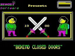 Behind Closed Doors ZX Spectrum Balrog, loading