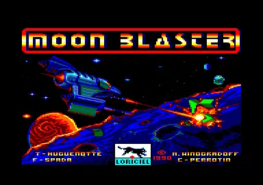 Moon Blaster Amstrad CPC Title screen
