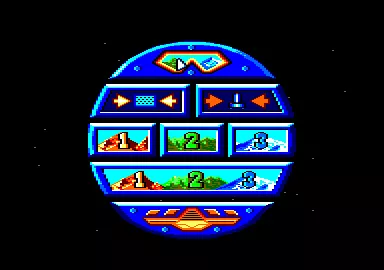 Moon Blaster Amstrad CPC Main menu
