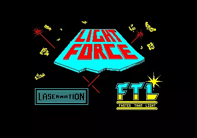 Lightforce Amstrad CPC Title screen