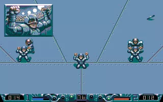 Speedball 2: Brutal Deluxe DOS Celebrating a goal