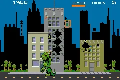 PaperBoy / Rampage Game Boy Advance Rampage: the green canister gives you a lot of points.