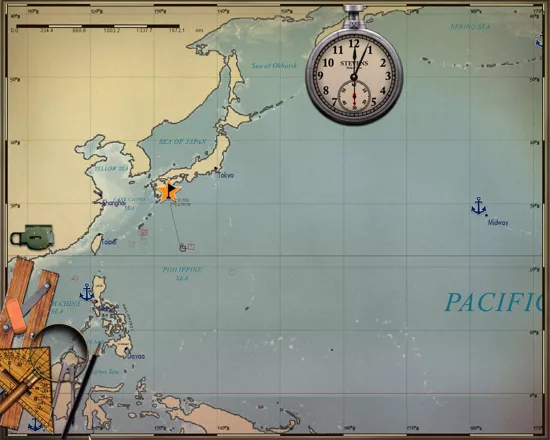 Silent Hunter: Wolves of the Pacific Windows The main map