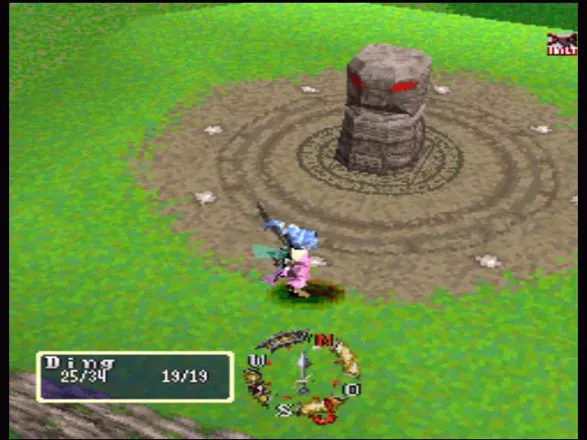 Blaze &#x26; Blade: Eternal Quest Windows On the top of the hill there is a strange head
