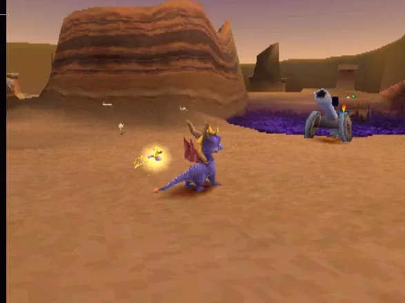 Spyro the Dragon PlayStation What?! Aiming at me with CANONS?! This you call PEACEKEEPERS?!