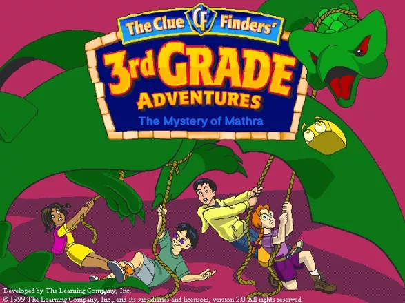 ClueFinders: 3rd Grade Adventures Windows Title screen