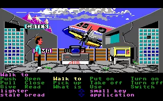 Zak McKracken and the Alien Mindbenders DOS In an airport
