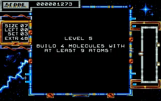 Atomino Atari ST Before every level a text tells you how to complete the level