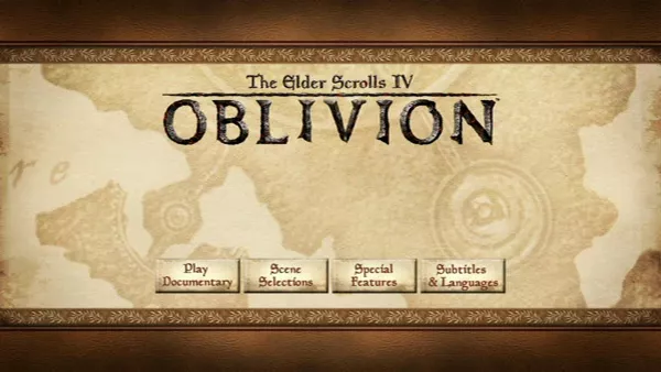The Elder Scrolls IV: Oblivion (Collector&#x27;s Edition) Windows Bonus DVD main menu