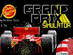 Grand Prix Simulator ZX Spectrum Loading screen