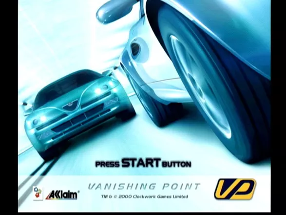 Vanishing Point Dreamcast Title Screen