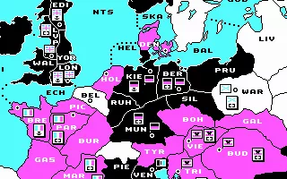 Computer Diplomacy DOS World map