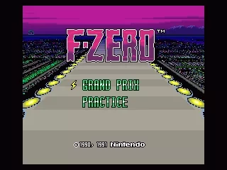 F-Zero SNES Title screen