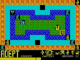 Archon II: Adept ZX Spectrum Summoning a creature.