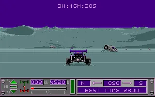 African Raiders-01 Atari ST Alone in barkhans at night...too much lost cars...(Stage 2)