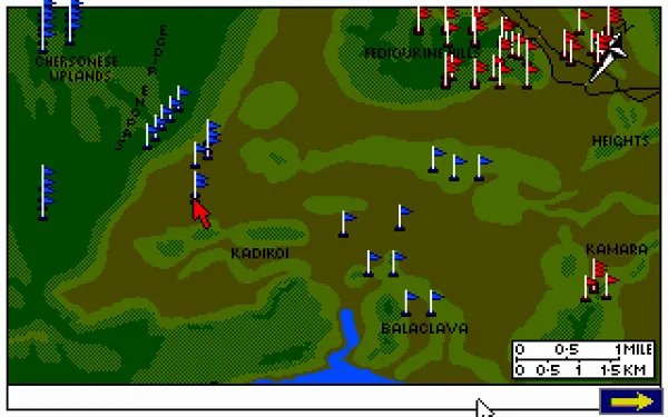 The Charge of the Light Brigade DOS Battle map