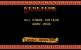 Rana Rama Atari ST Game over