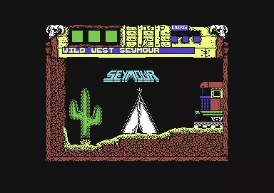 Wild West Seymour Commodore 64 Title screen