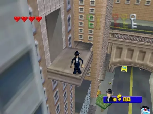 Blues Brothers 2000 Nintendo 64 Roofs of Chicago