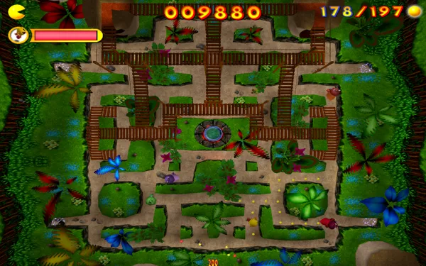 Pac-Man: Adventures in Time Windows Overhead view of the maze