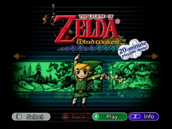 The Legend of Zelda: Collector&#x27;s Edition GameCube Wind Waker demo