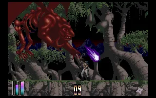 Shadow of the Beast III Amiga This is the boss you must face to finish the first level. He is easily killed.