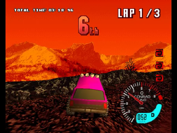TNN Motor Sports Hardcore 4x4 PlayStation It&#x27;s hell, literary. The track design is quite interesting.