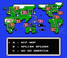 Wacky Races NES Level select