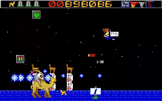 Revenge of the Mutant Camels DOS In this level, &#x22;Manic Minter&#x22;, the player goes up against the coder of the game, throwing miniature camels at me.