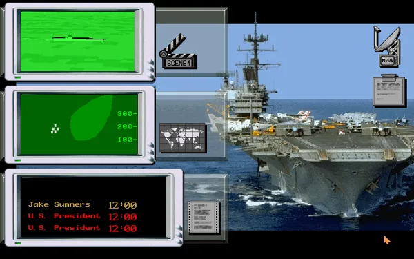 Navy Strike DOS Campaign menu