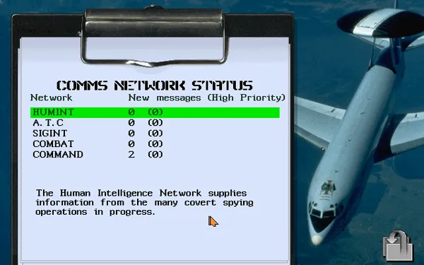 Navy Strike DOS Comms network status