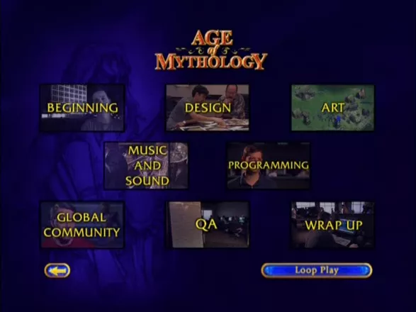 Age of Mythology (Collectors Edition) Windows Chapter selection