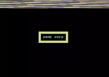 Headache Commodore 64 Game over