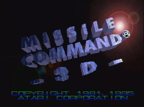 Missile Command 3D Jaguar Title Screen