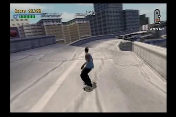 Tony Hawk&#x27;s Pro Skater 3 PlayStation 2 The streets of LA after an earthquake.