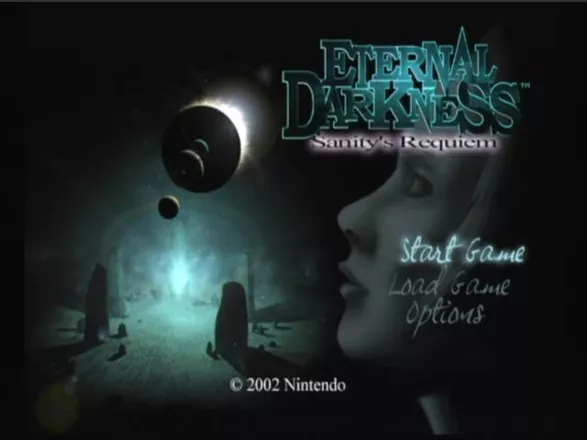 Eternal Darkness: Sanity&#x27;s Requiem GameCube Title screen