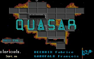 Quasar Atari ST Title Screen