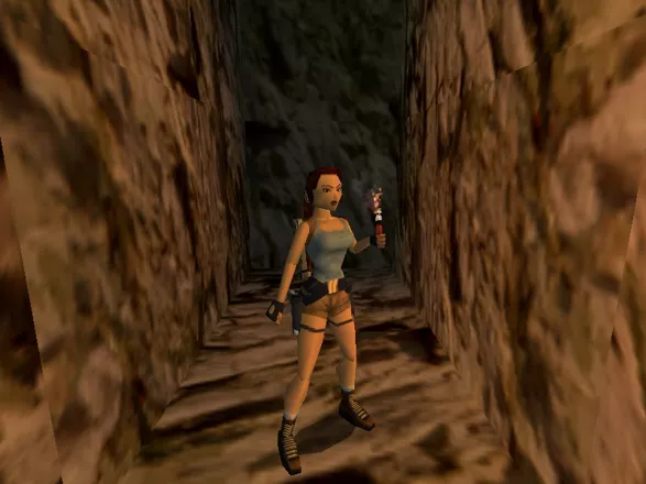 Tomb Raider III: Adventures of Lara Croft Windows Dark rooms are no match for the new improved flares.