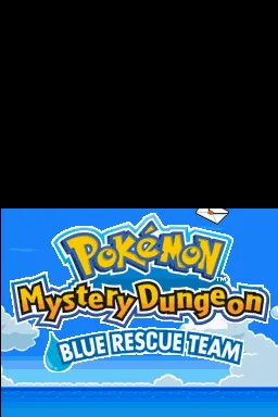 Pok&#xE9;mon Mystery Dungeon: Blue Rescue Team Nintendo DS Title screen