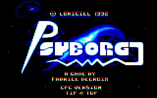 Psyborg Amstrad CPC Title Screen