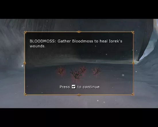The Golden Compass Windows Bloodmoss gives you more health