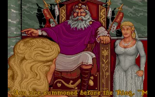 Wrath of the Demon DOS The king briefs you and sends you on your task