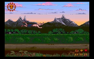 Wrath of the Demon DOS If you sustain too much damage, you go flying off your horse