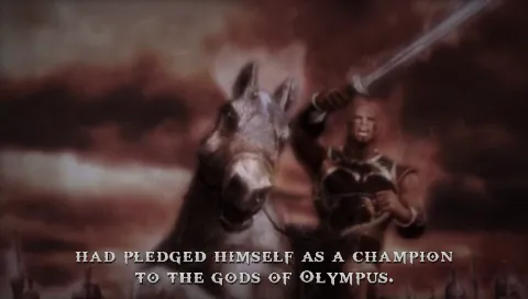 God of War: Chains of Olympus PSP Shot from the intro movie