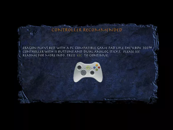 Eragon Windows Recommended controller