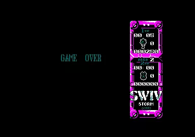 S.W.I.V. Amstrad CPC Lost all my lives. Game over.