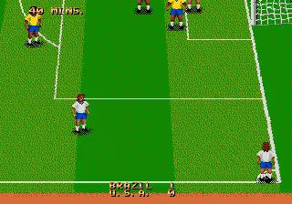 World Championship Soccer II Genesis Corner kick