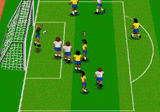 World Championship Soccer II Genesis Big save!
