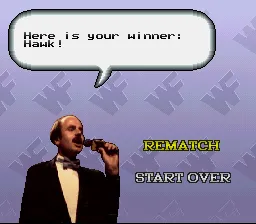 WWF Super WrestleMania SNES Here is your winner...Hawk!